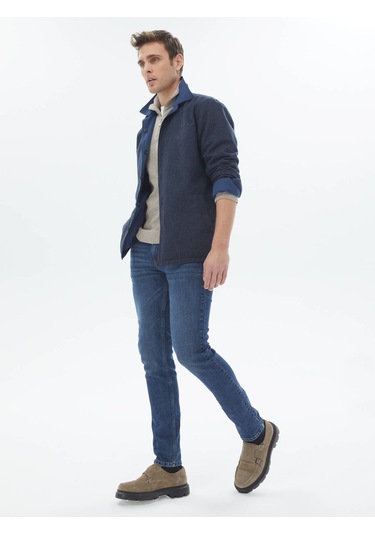 Lacivert Dokuma Mont Lacivert