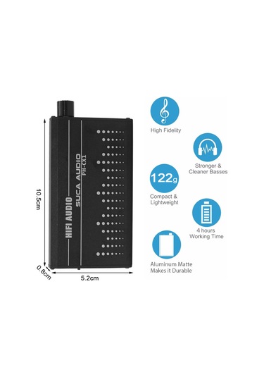 Alüminyum Taşınabilir Kulaklık Amplifikatörü Hifi Ses Kulaklık Amplifikatörü Ses İyileştirici Amp 1000mah 3.5mm Portlu