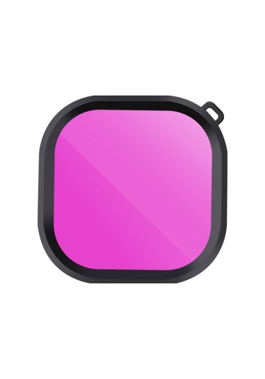 Gopro Hero8 İçin Kare Konut Dalış Renkli Lens Filtresi Siyah Orijinal Su Geçirmez Muhafaza Mor Diğer