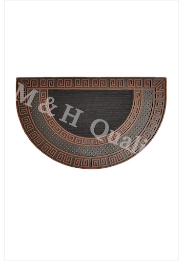 Dekoratif Yarım Ay Versace Model Kapı Önü Paspası Yıkanabilir Toz