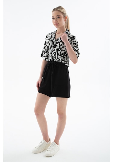 Fashion Friends Bayan Short 25y0606k1 Siyah Siyah