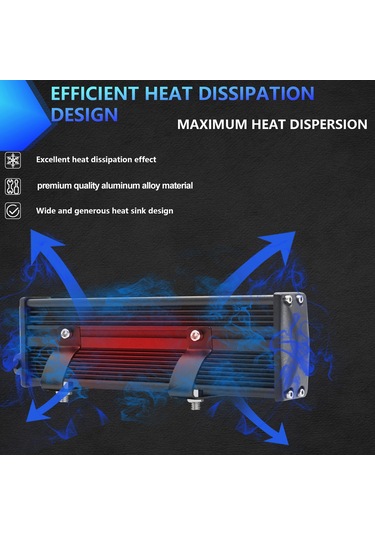 9 İnç Led Çalışma Işığı 204w 6000k Arazi Araçları Kamyonlar K22349-9