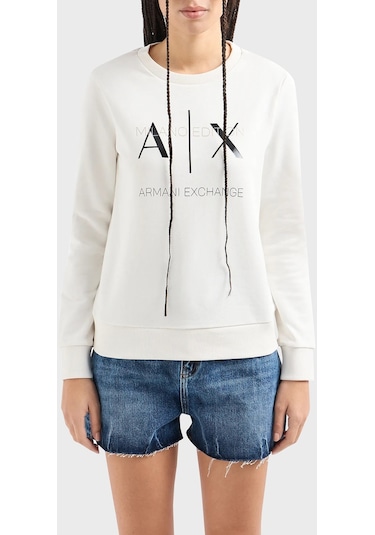 Armani Exchange Bayan Sweat 3dym92 Yjfdz 1125 Beyaz