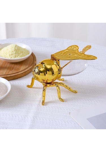 Pazly Suntek Arı Bal Kavanozu Çok İşlevli Mutfak Ve Ev Kullanımı Altın Renk Altın