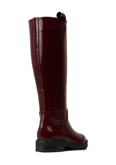Deery Kadın Hakiki Rugan Bordo Çizme - M2135zbrdc01 Bordo