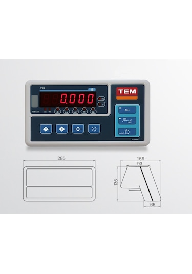 Teb Yazıcılı Tartım  Transpalet Baskülü 2000 KG x 1 GR