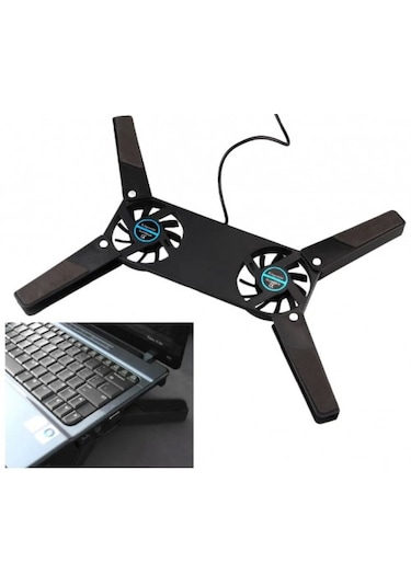 Katlanabilir 2 Fanlı Laptop Soğutucu