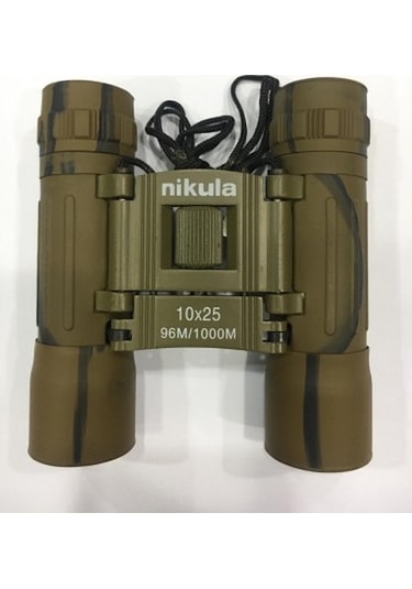 10x25 Nikula Dürbün Av Dürbünü 96m/1000m Çift Göz Netlik Ayarlı Çok Renkli