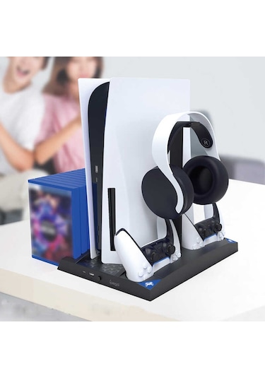 Ipega Pg P5013B Ps 5 Dualsense Şarj Istasyonu Ve Kulaklık Stan