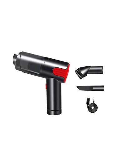 Aubyhe Kablosuz El Tipi Süpürge 9000pa Güçlü Emme, Islak-kuru İkili Kullanım, Araç Ve Ev İçin, 40 Dakika Kullanim Süresi, Kırmızı Jm-6601 Kırmızı