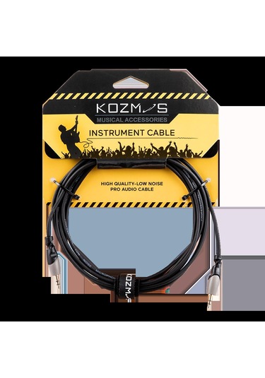 Kozmos KCL-160-3M 3,5mm Siyah/Gri Stereo 3mt Kablo