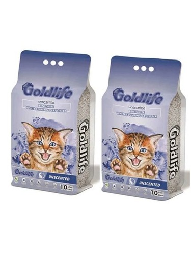 Goldlife Premium Kokusuz Kedi Kumu 10 Lt 2 Adet