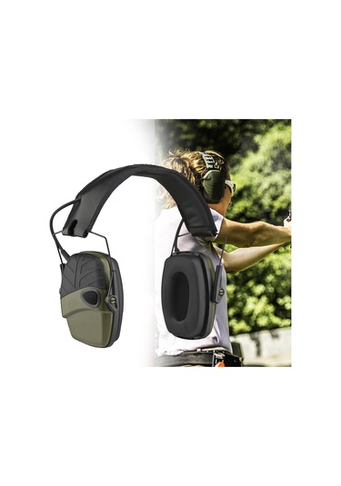 Dolıty Kulaklıklar Katlanır İnşaat İşitme Koruması Yeşil