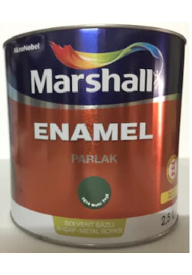 Marshall Enamel Ahşap & Metal Boyası Parlak 2.5 Litre Nefti Yeşil