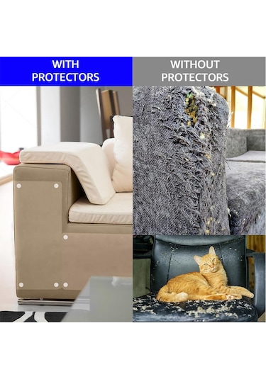 4 Adet Kedi Kanepe Anti-grab Çıkartmalar Mobilya Koruma Kedi Çizilmeye Karşı Koruyucu Etiket Kazıyıcılar Kediler İçin 14 48cm