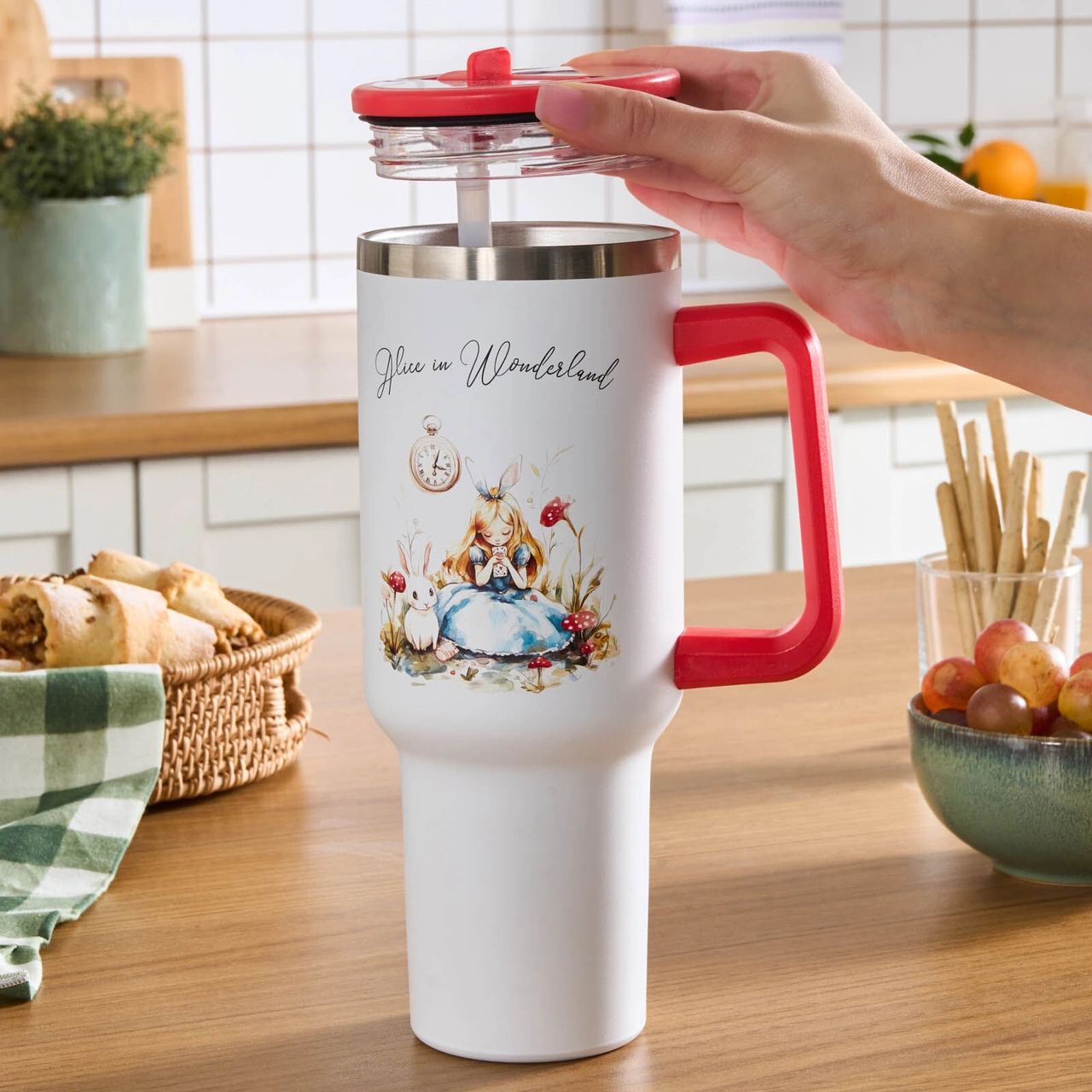 Karaca Star Hero Alice Çelik Sızdırmaz Termos 1150 Ml Kırmızı