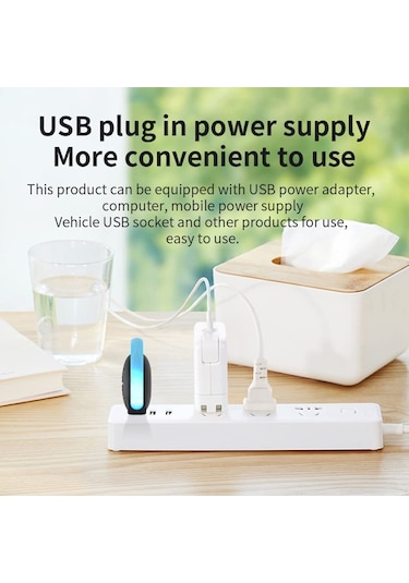 Cbtx Atmosfer Işığı İle USB Araba Fare Ultrasonik Sivrisinek Böcek Kovucu Siyah