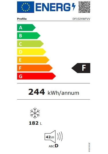 Profilo DF1024WFVV 182 LT 6 Çekmeceli Dikey Derin Dondurucu