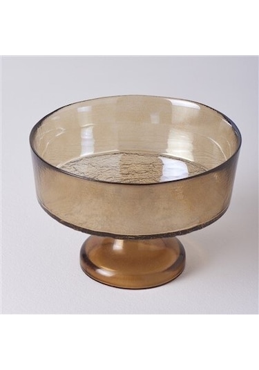 Linens Gleam Cam 21 Cm Ayaklı Servis Amber