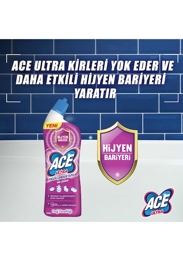 Ace Ultra Power Jel Kıvamlı Çamaşır Suyu Dağ Tazeliği 810G X 6 Adet