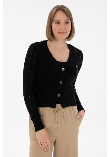 U.s. Polo Assn. Kadın Lacivert Hırka Triko 50312921-vr033 Lacivert