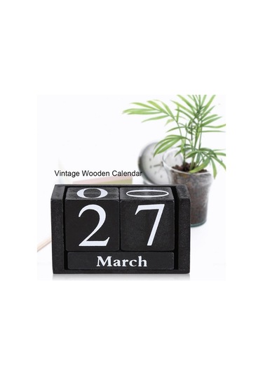 Sürekli Takvim Şık Şık Bloklar Masaüstü Takvimi Beyaz