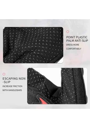 Ximistore9 Bsddp Motosiklet Eldiveni - Darbeye Dayanıklı, Kaymaz Avuç İçi, Dokunmatik Uçlu, Rahat Sürüş, Siyah 2xl