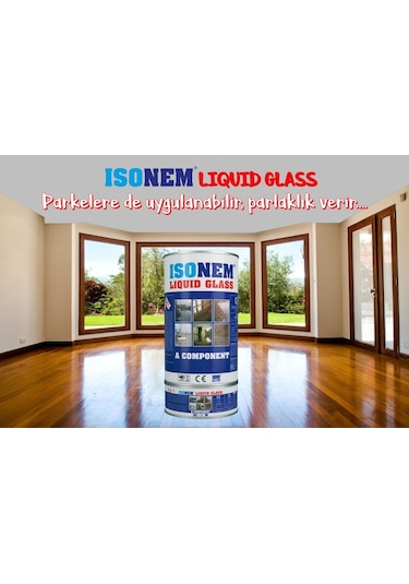Isonem Lıquıd Glass Şeffaf (Sıvı Cam) Fayans Seramik Balkon Çatı
