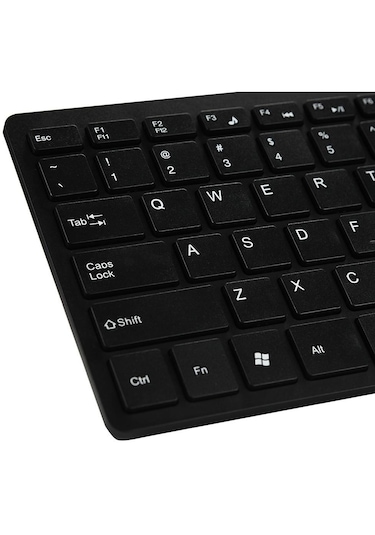 Yeni Siyah İnce Klavye Usb Bilgisayar Mini Klavye Kablosuz Değil Pc
