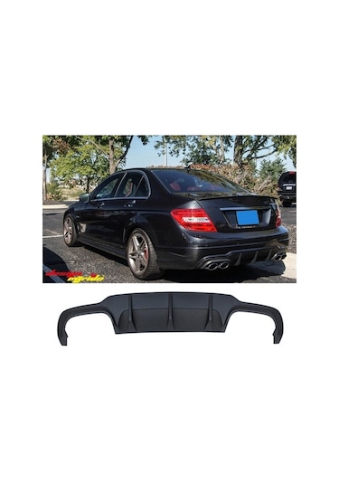Mercedes w204 c63 amg arka tampon difüzör 2012 / 2014