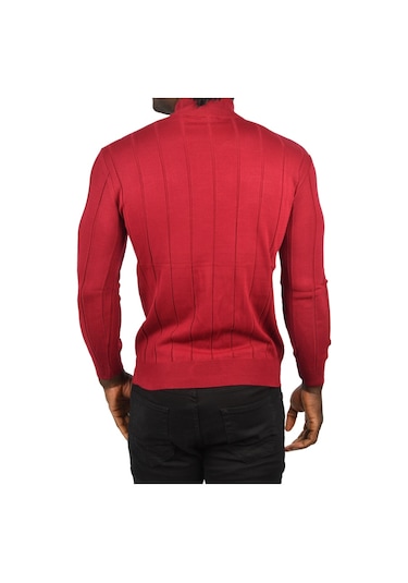 Deepsea Erkek Bordo Slim Fit Likralı Tüylenme Yapmayan Yarım Balıkçı Çizgili Triko Yarım Boğazlı Kazak 2505503 Bordo Deepsea Erkek Bordo Slim Fit Likralı Tüylenme Yapmayan Yarım Balıkçı Çizgili Triko Yarım Boğazlı Kazak 2505503 Bordo