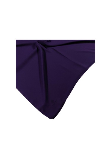 Mısırlı Eşarpları Queen Krep Düz Renk Eşarp 140x140 Cm Mor