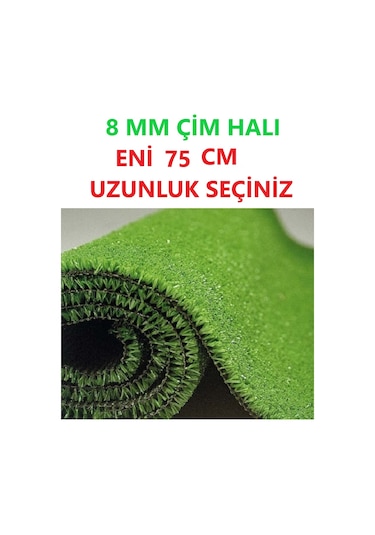Yeşil Çim Halı Eni 75 Cm Yapay Çim Halı Suni Çim Halı
