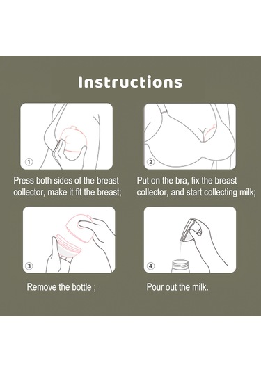 Xindoker Horigen Yenilenmiş Emzirme Süt Toplayıcı - 60ml Silikon Göğüs Kabı Ve Sızıntı Önleyici Pedler