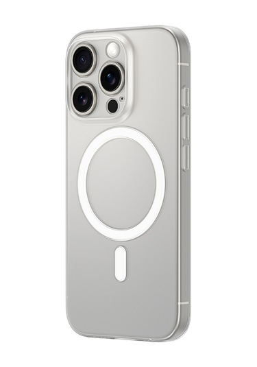 İphone Uyumlu 16 Pro Max Kılıf Magsafe Şarj Özellikli Amazingthing Minimal Air Serisi Kapak Şeffaf