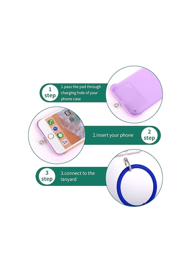 Junsunmay Silikon Bilezik Cep Telefonu Kordon Döngü Anti-kayıp Bilek Halat Evrensel Telefon Kılıfı İçin Sarı