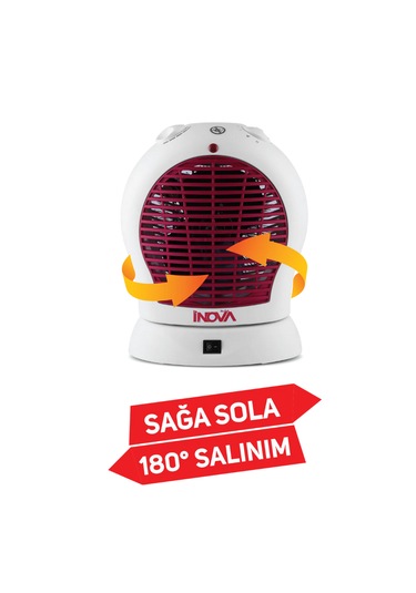 Gust 3 Kademeli Dönerli Turbo Fanlı Isıtıcı 2000 W