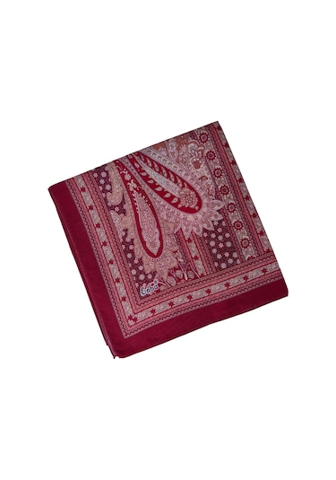 Enba Pamuklu Etnik Desenli Soft Eşarp Bordo