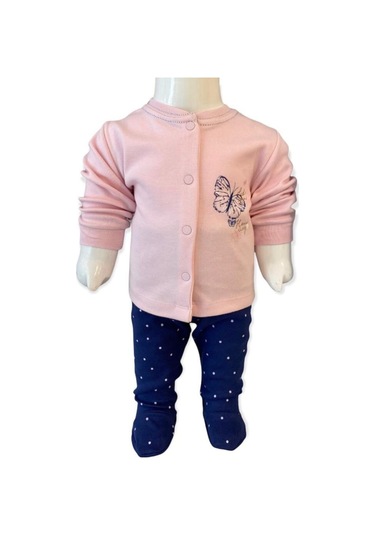 Penye Patikli İkili Kız Takım Pembe