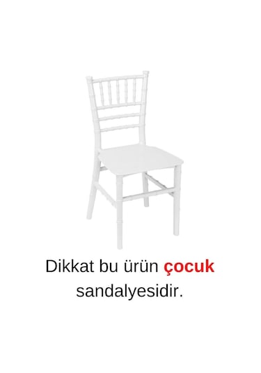 Sağlam Plastik Mandella Trend Çocuk Sandalyesi Beyaz Beyaz