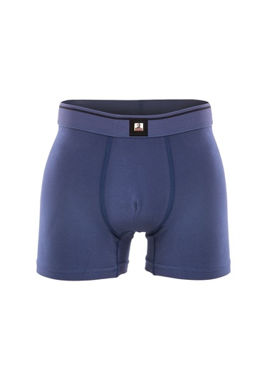 3 Lü Redzone Pamuk / Lycra Indigo Erkek Boxer