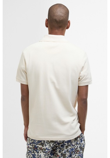 Barbour Tartan Pique Polo Yaka Wh52 Antique White Wh52 Antique White