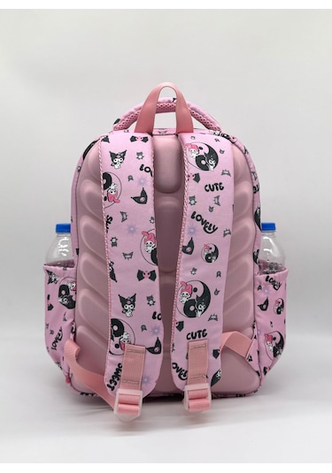 Megihero Sevimli Karakter Desenli Beslenmeli İlkokul Çanta Seti