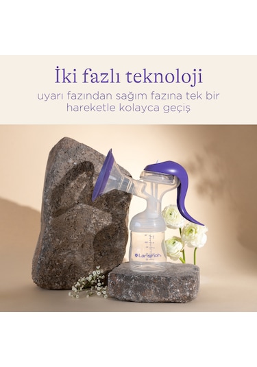 Lansinoh Breast Pump Manuel Tekli Göğüs Pompası Mor