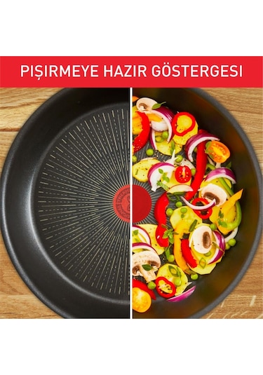 Titanyum 6x Excellence İndüksiyon Tabanlı Kısa Tencere 24cm 001 Siyah