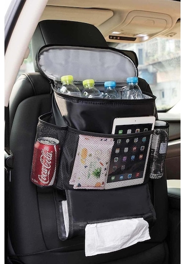 Araba Koltuk Arkası Eşya Düzenleyici Organizer Araç Içi Oto Aksesuar Soğuk Tutucu Termal Çanta