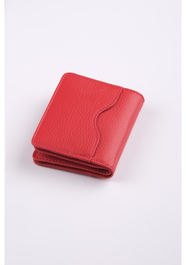 Ancora Leather Hakiki Deri Kartlık-26207 Kırmızı