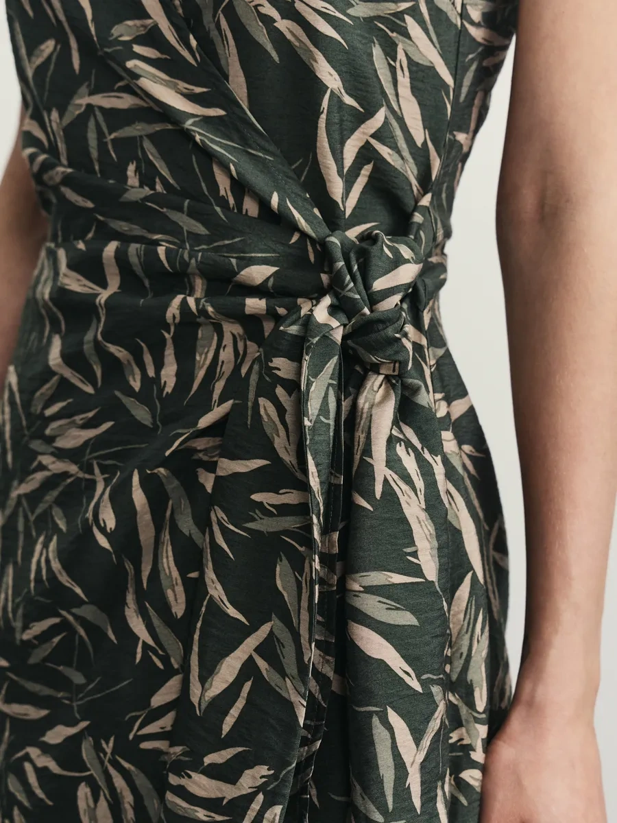 Zarına Yazlık Kısa Priantlı Elbise 379602957 Yeşil