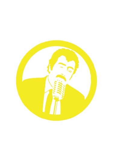 Müslüm Gürses Araba Sticker 17x17 Cm Sarı