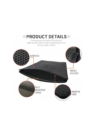 Jl Büyük Boy Kedi Kumu Matı Eva Çift Katmanlı Su Geçirmez Kedi